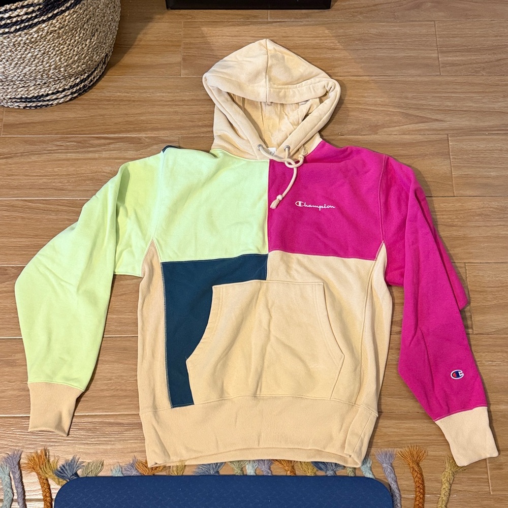 Champion Multicolor Patchwork Hoodie - image 1